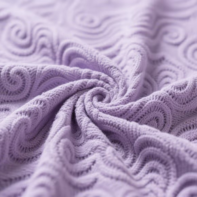 Kain jacquard transfer cembung berongga